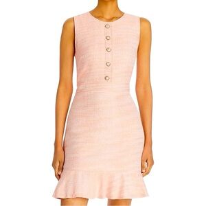 Karl Lagerfeld | NWT Tweed Dress with Pearl Buttons and Sheath Size 2